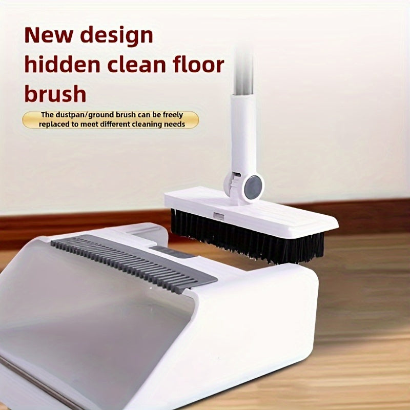4-in-1 Adjustable Broom & Dustpan Cleaning Set (UK Stock)