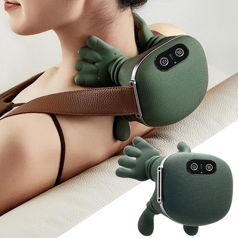 Heated Neck & Shoulder Massager ? 3 Speed Deep Relief