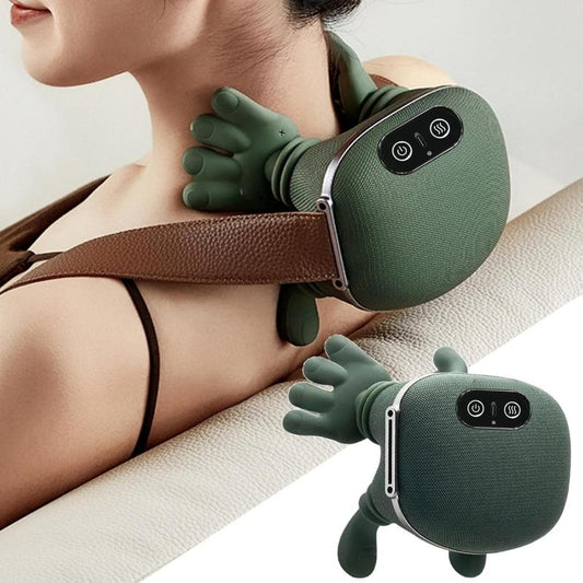 Heated Neck & Shoulder Massager ? 3 Speed Deep Relief