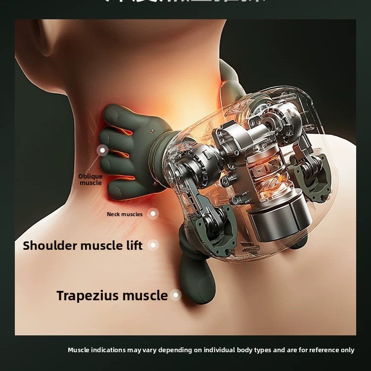 Heated Neck & Shoulder Massager ? 3 Speed Deep Relief