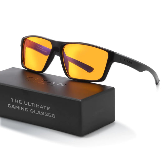 Titan Gaming Glasses Anti Blue Light Glasses Men UV400 Protection Blue Light Blocking Glasses for Computer Eye Strain
