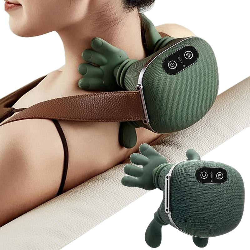 Heated Neck & Shoulder Massager ? 3 Speed Deep Relief