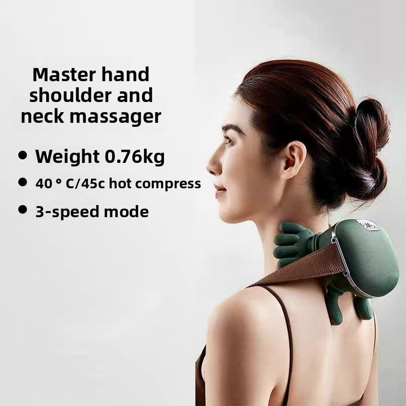 Heated Neck & Shoulder Massager ? 3 Speed Deep Relief